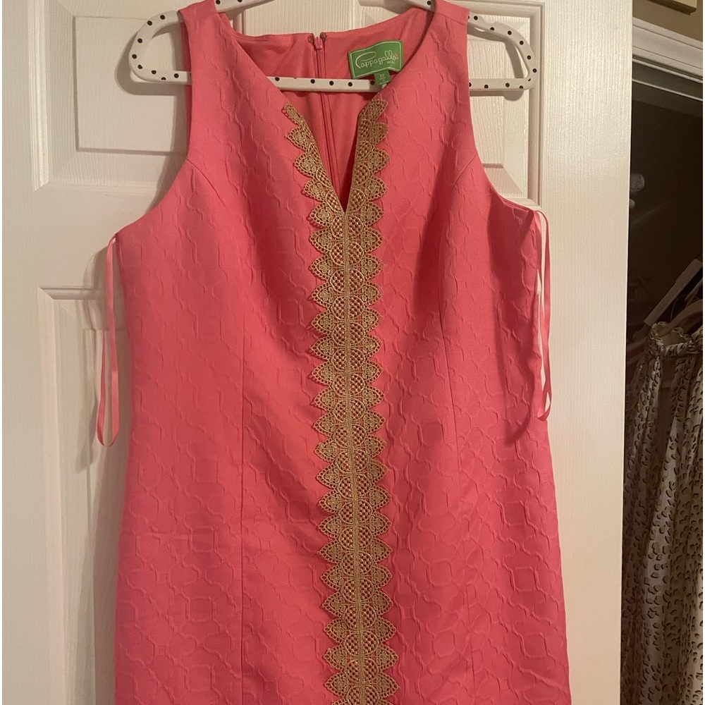Vibrant pink Pappagallo sheath dress size 12. Great condition